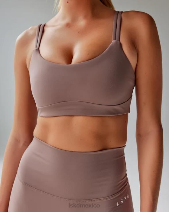 Sujetador deportivo con estructura - taupe profundo mujer LSKD VP42D51 vestir
