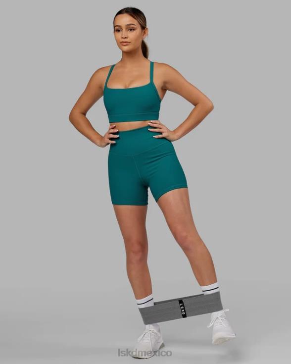 Sujetador deportivo de canalé Momentum - verde mar mujer LSKD VP42D44 vestir