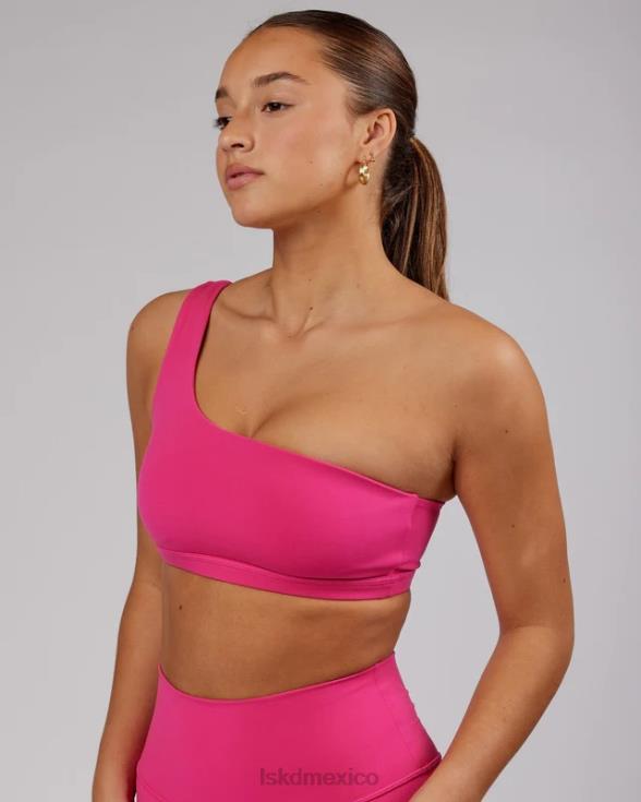Sujetador deportivo flexible - magenta mujer LSKD VP42D75 vestir