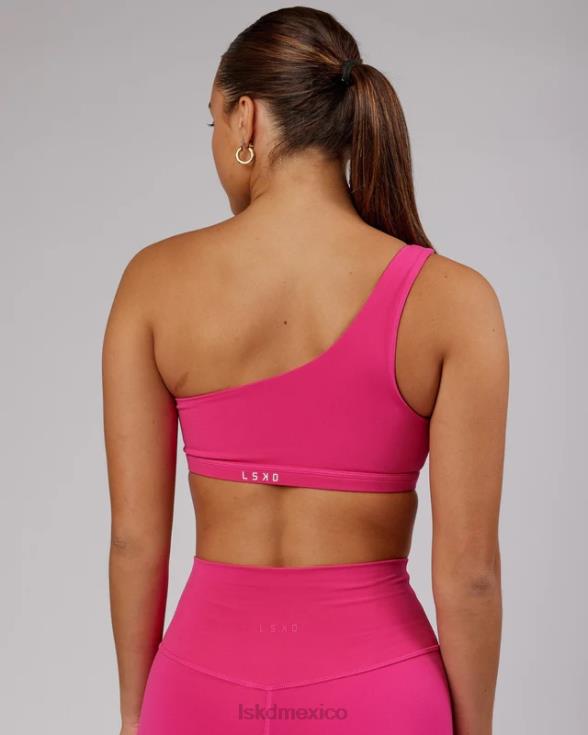 Sujetador deportivo flexible - magenta mujer LSKD VP42D75 vestir