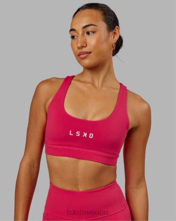 Sujetador deportivo rep con logo pequeño - boysenberry mujer LSKD VP42D36 vestir
