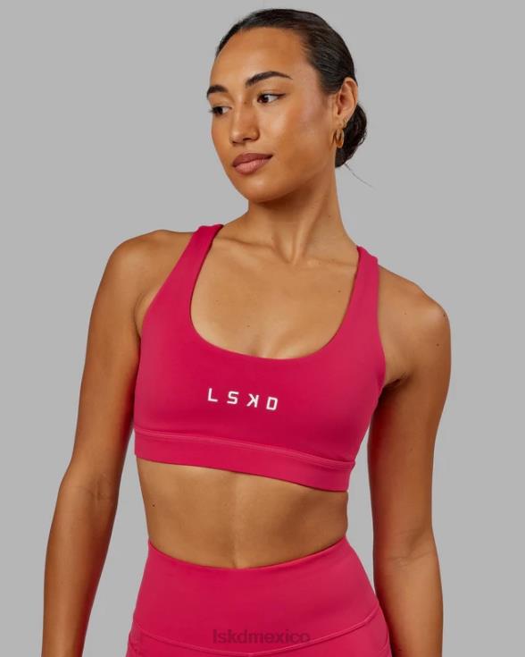 Sujetador deportivo rep con logo pequeño - boysenberry mujer LSKD VP42D36 vestir