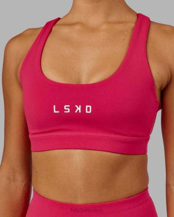Sujetador deportivo rep con logo pequeño - boysenberry mujer LSKD VP42D36 vestir