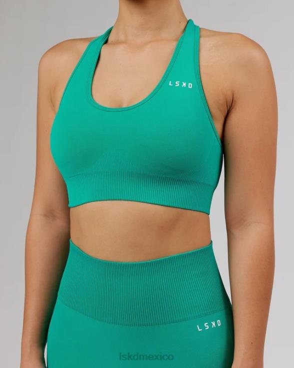 Sujetador deportivo sin costuras Limitless - Hyper Teal mujer LSKD VP42D46 vestir