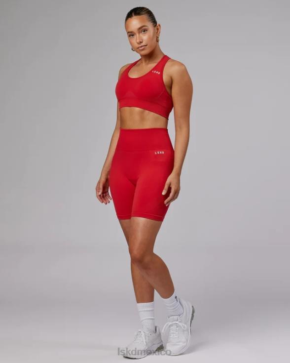 Sujetador deportivo sin costuras ilimitado - escarlata mujer LSKD VP42D69 vestir