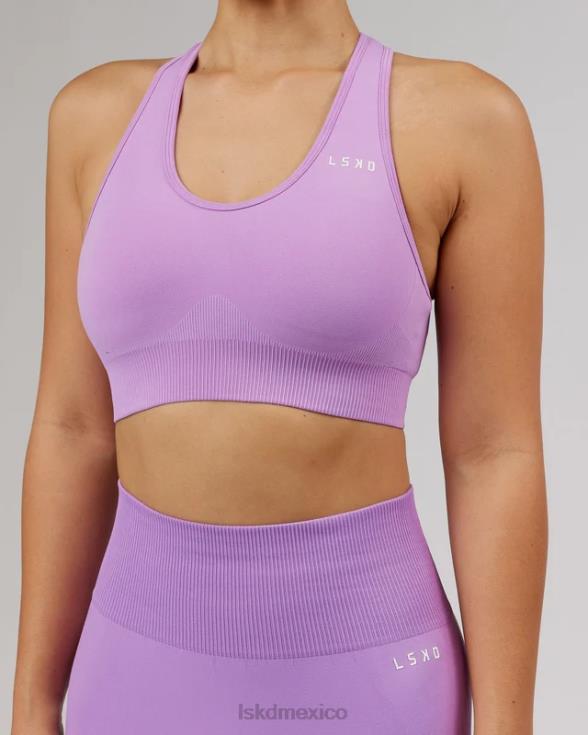 Sujetador deportivo sin costuras limitless - lila mujer LSKD VP42D56 vestir