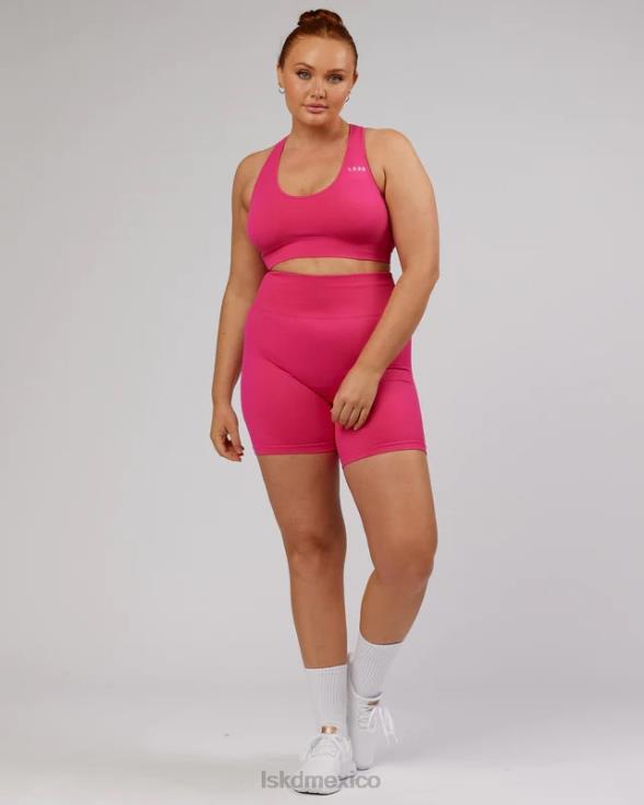 Sujetador deportivo sin costuras limitless - magenta mujer LSKD VP42D66 vestir