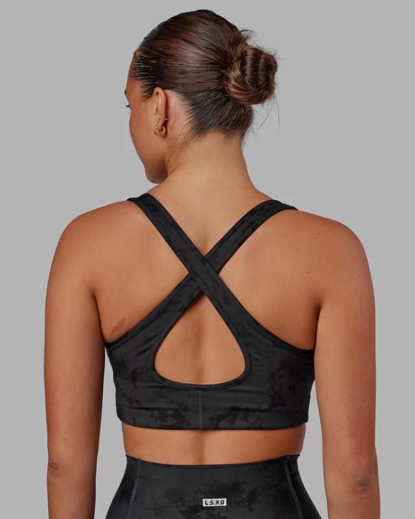 Sujetador deportivo stamina - black-tie-dye mujer LSKD VP42D49 vestir