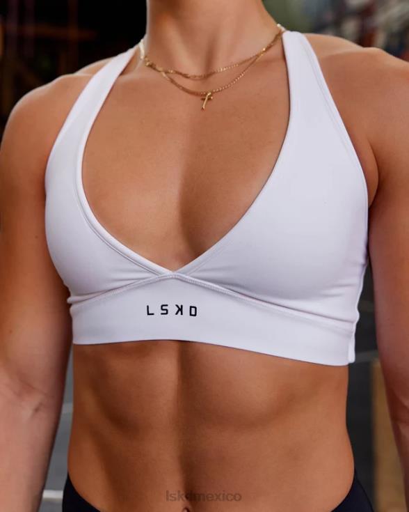 Sujetador deportivo stamina - blanco mujer LSKD VP42D57 vestir