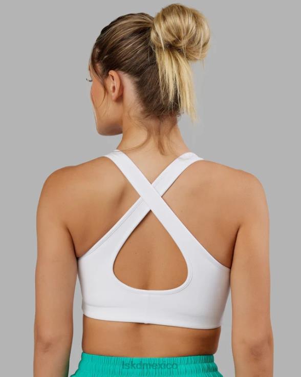 Sujetador deportivo stamina - blanco mujer LSKD VP42D57 vestir