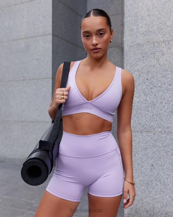 Sujetador deportivo stamina - lila pálido mujer LSKD VP42D58 vestir