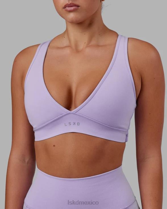 Sujetador deportivo stamina - lila pálido mujer LSKD VP42D58 vestir