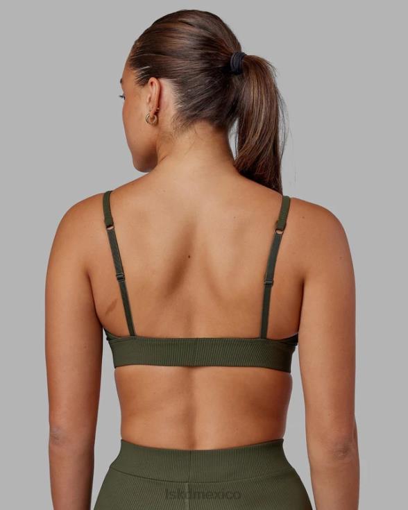 bralette de canalé vitalize - noche del bosque mujer LSKD VP42D2 vestir