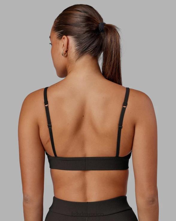 bralette de canalé vitalize - nogal oscuro mujer LSKD VP42D1 vestir