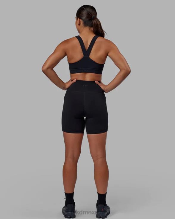 sujetador deportivo rep con logo pequeño - negro-blanco mujer LSKD VP42D29 vestir