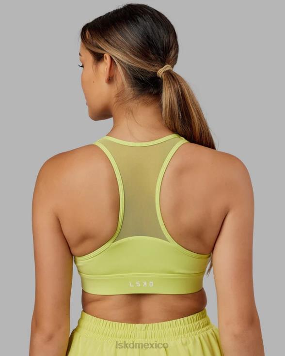 sujetador deportivo sprint - verde cítrico mujer LSKD VP42D111 vestir