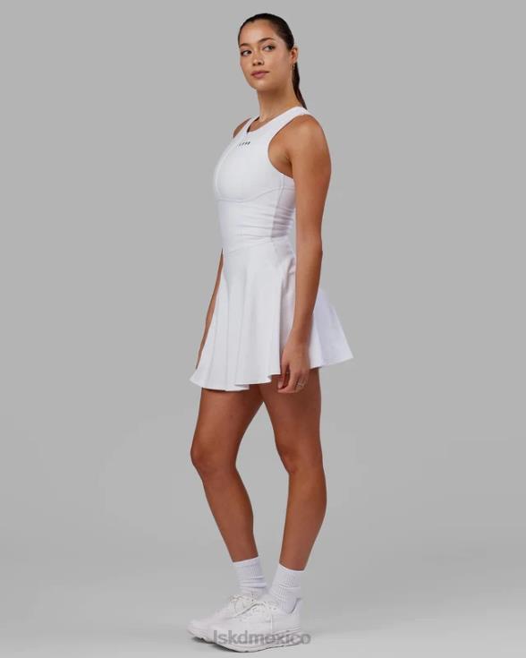 vestido activo grand slam - blanco mujer LSKD VP42D498 vestir