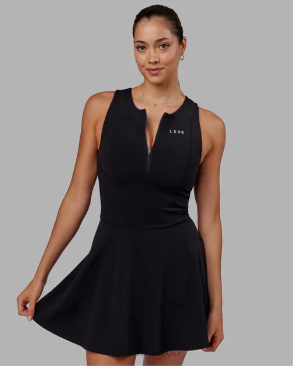 vestido activo grand slam - negro mujer LSKD VP42D499 vestir