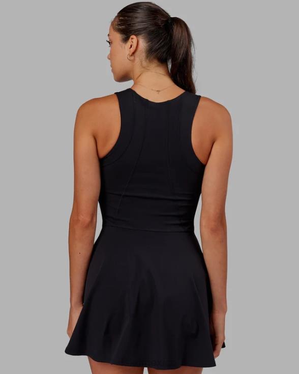 vestido activo grand slam - negro mujer LSKD VP42D499 vestir