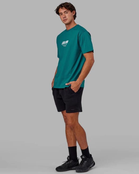 Camiseta estándar pesada de gran tamaño - Deep Lake unisexo LSKD VP42D322 vestir