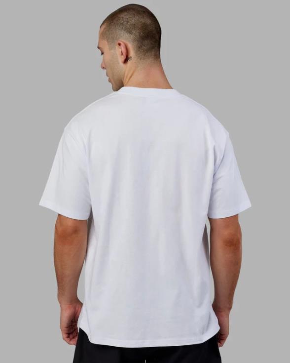 Camiseta extragrande Alumni Heavyweight - blanco-rojo unisexo LSKD VP42D330 vestir