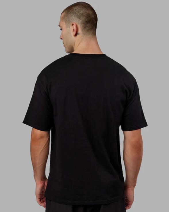 Camiseta extragrande Alumni Heavyweight - negro-rojo unisexo LSKD VP42D329 vestir