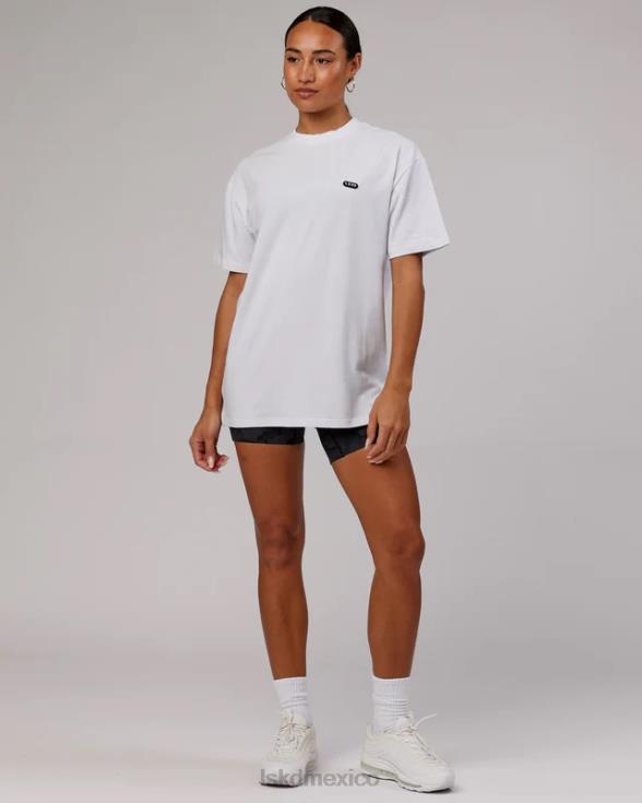 Camiseta extragrande Capsule Flxcotton - Blanco unisexo LSKD VP42D258 vestir