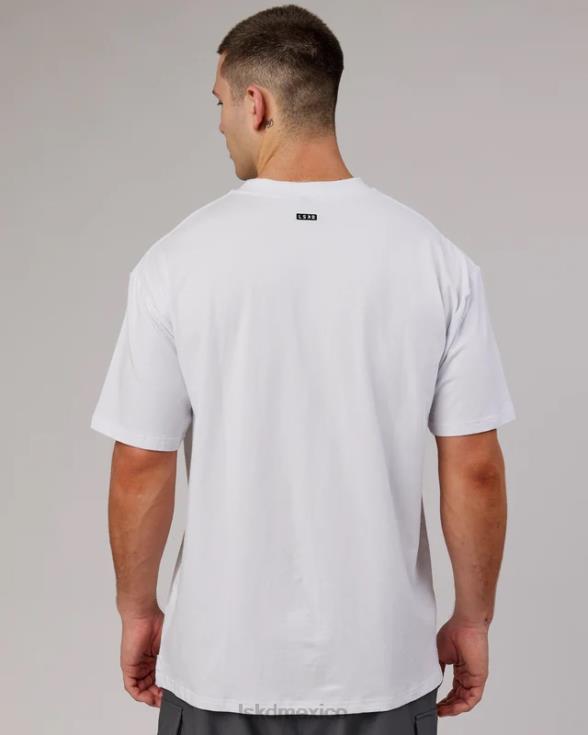 Camiseta extragrande Capsule Flxcotton - Blanco unisexo LSKD VP42D258 vestir
