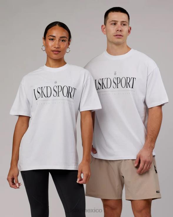 Camiseta extragrande Heritage Heavyweight - blanco-negro-roble unisexo LSKD VP42D305 vestir