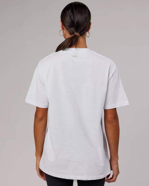 Camiseta extragrande Heritage Heavyweight - blanco-negro-roble unisexo LSKD VP42D305 vestir