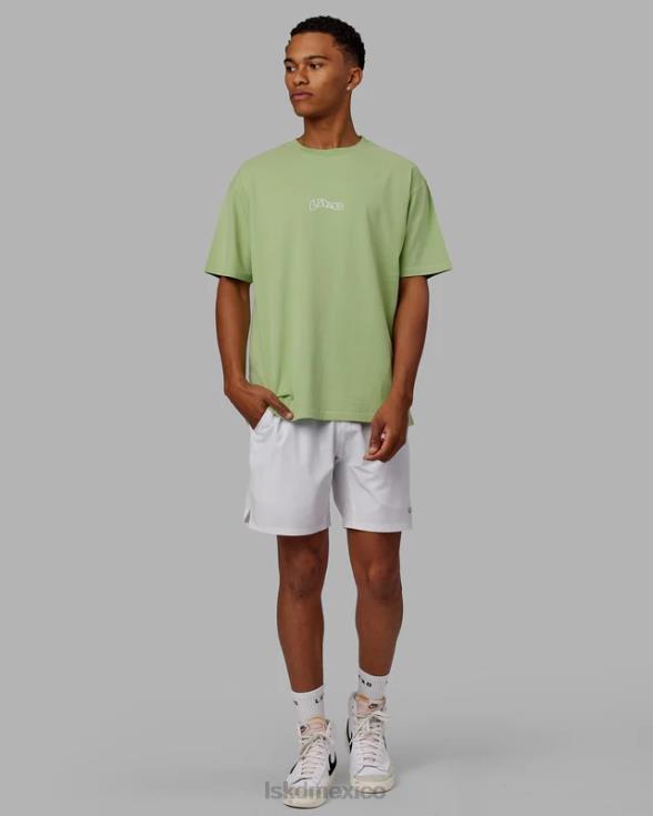 Camiseta extragrande Mad Happy Heavyweight - higo verde unisexo LSKD VP42D256 vestir