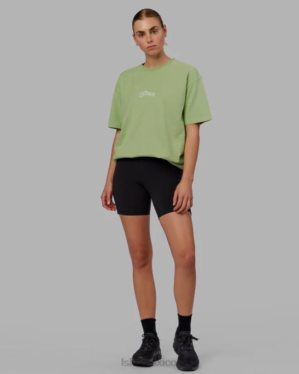 Camiseta extragrande Mad Happy Heavyweight - higo verde unisexo LSKD VP42D256 vestir