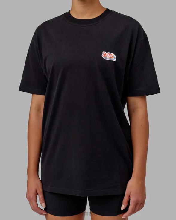 Camiseta extragrande Radiate Heavyweight - Negro unisexo LSKD VP42D243 vestir