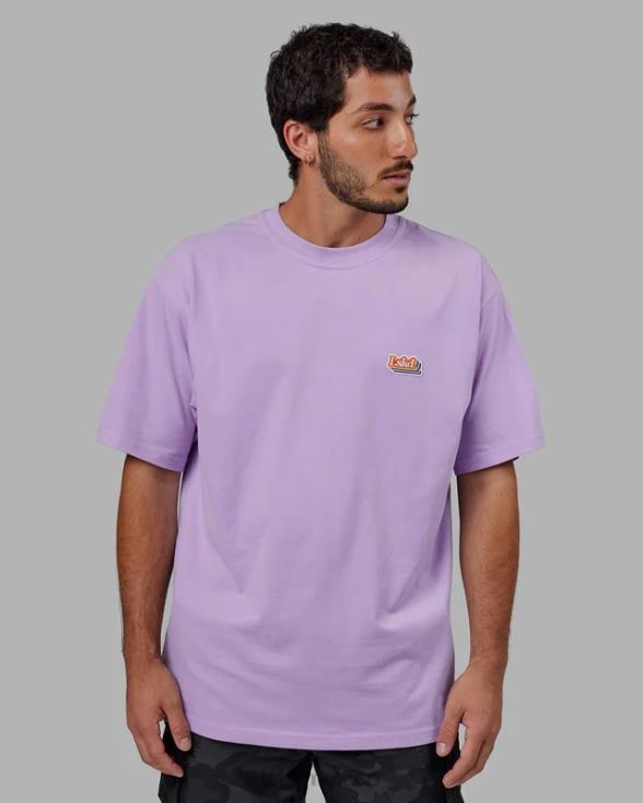 Camiseta extragrande Radiate Heavyweight - lila pálida unisexo LSKD VP42D323 vestir