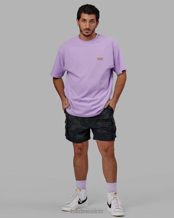 Camiseta extragrande Radiate Heavyweight - lila pálida unisexo LSKD VP42D323 vestir