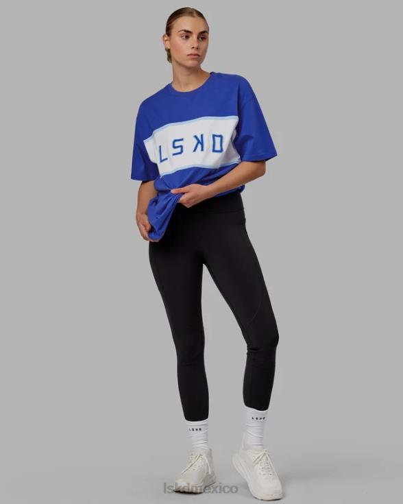 Camiseta extragrande alineada de peso pesado - Power Cobalt unisexo LSKD VP42D257 vestir