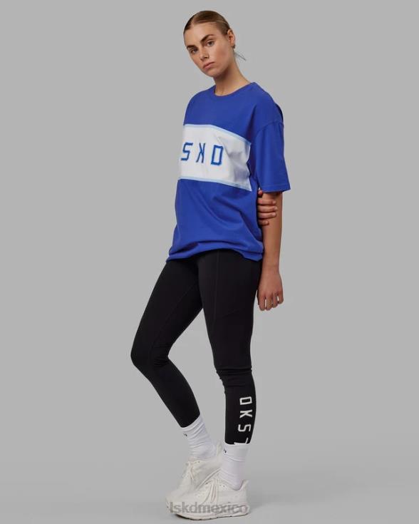 Camiseta extragrande alineada de peso pesado - Power Cobalt unisexo LSKD VP42D257 vestir