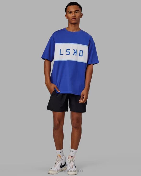 Camiseta extragrande alineada de peso pesado - Power Cobalt unisexo LSKD VP42D257 vestir