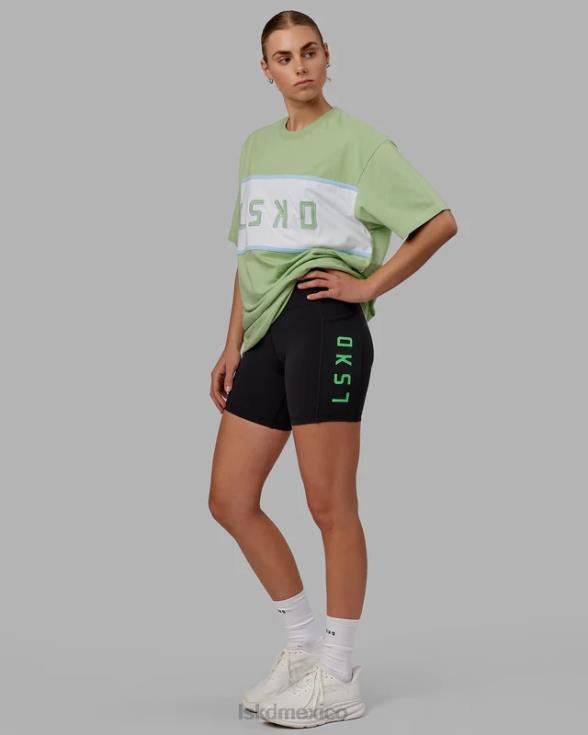 Camiseta extragrande alineada de peso pesado - higo verde unisexo LSKD VP42D248 vestir
