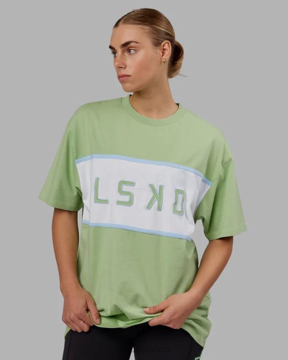 Camiseta extragrande alineada de peso pesado - higo verde unisexo LSKD VP42D248 vestir