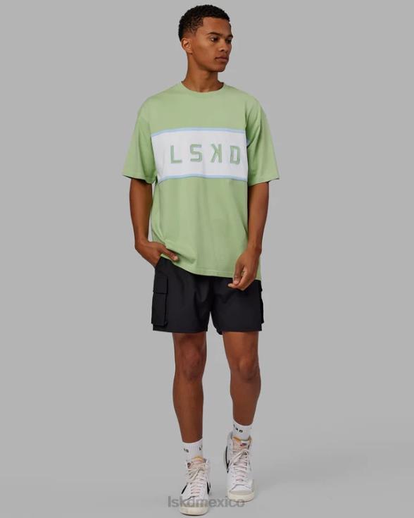 Camiseta extragrande alineada de peso pesado - higo verde unisexo LSKD VP42D248 vestir