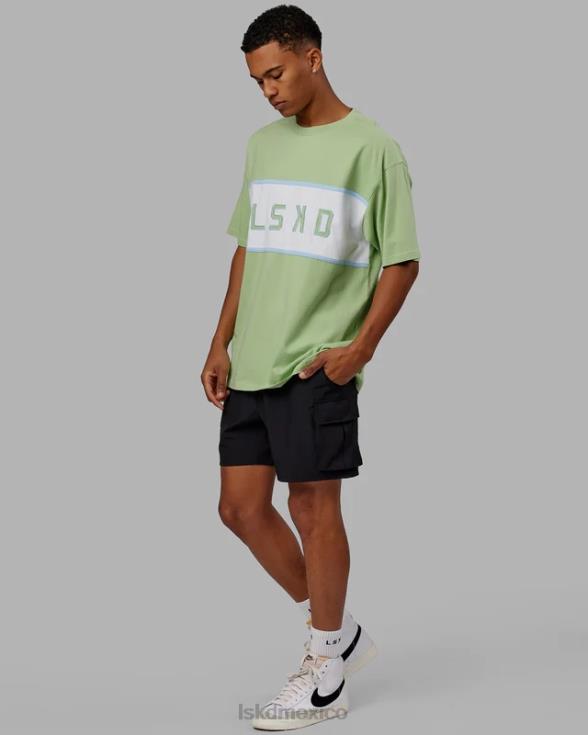 Camiseta extragrande alineada de peso pesado - higo verde unisexo LSKD VP42D248 vestir
