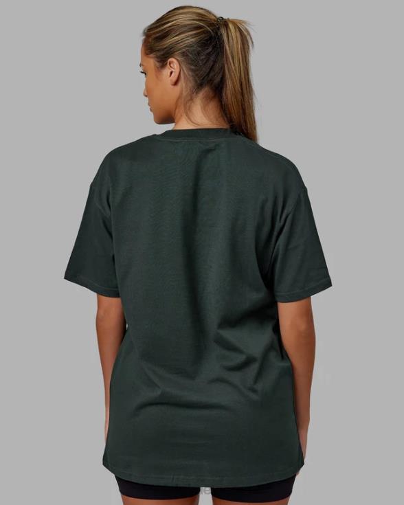 Camiseta extragrande con bandera pesada - verde vital unisexo LSKD VP42D280 vestir