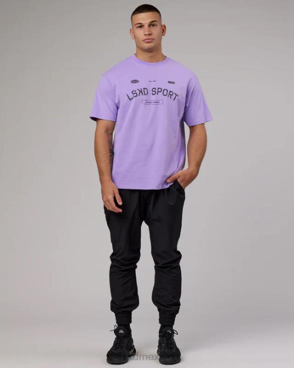 Camiseta extragrande de tiro libre de peso pesado - Peak Purple unisexo LSKD VP42D288 vestir