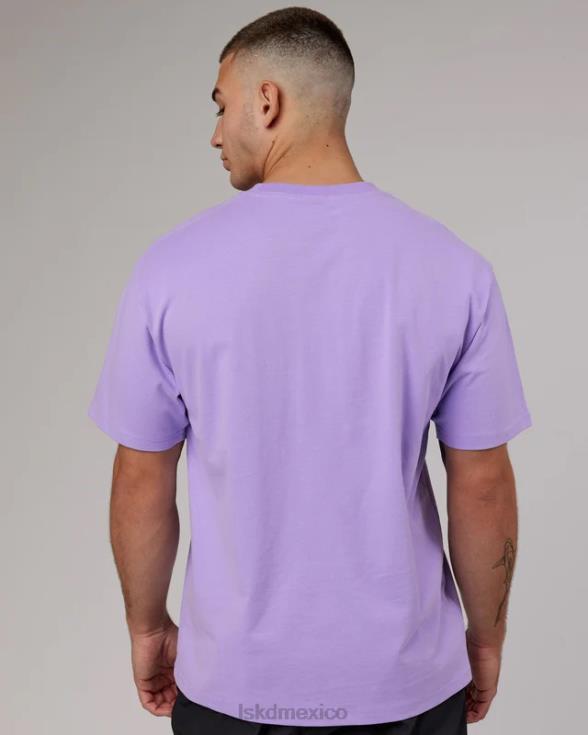 Camiseta extragrande de tiro libre de peso pesado - Peak Purple unisexo LSKD VP42D288 vestir