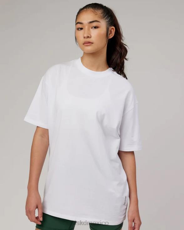 Camiseta extragrande downlow flxcotton - blanco unisexo LSKD VP42D296 vestir