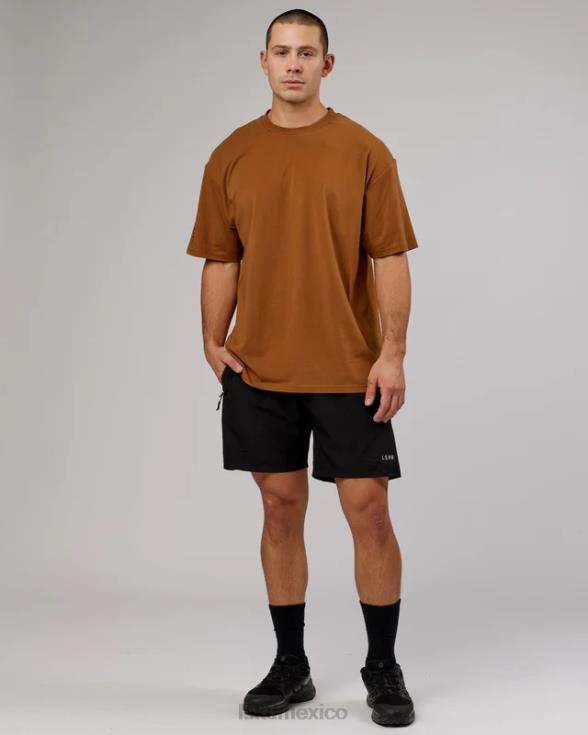 Camiseta ltrd flxcotton oversize - camel unisexo LSKD VP42D314 vestir
