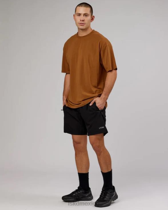 Camiseta ltrd flxcotton oversize - camel unisexo LSKD VP42D314 vestir