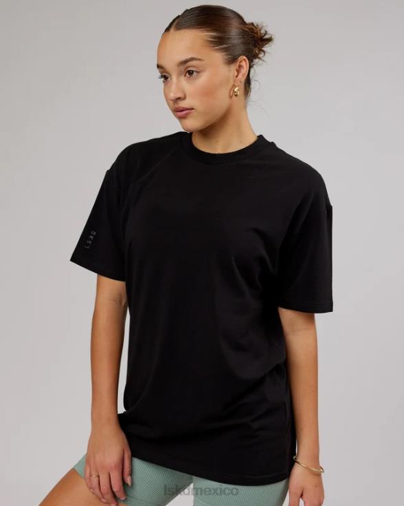 Camiseta ltrd flxcotton oversize - negro-negro unisexo LSKD VP42D313 vestir