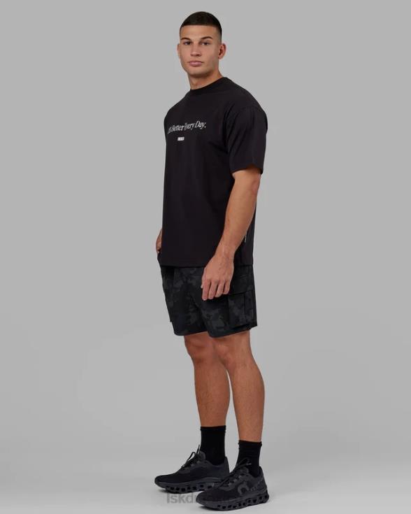 Camiseta oversize 1% mejor flxcotton - negro unisexo LSKD VP42D227 vestir